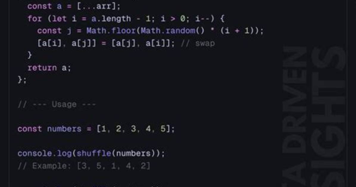 How to Randomize (Shuffle) a Javascript Array?