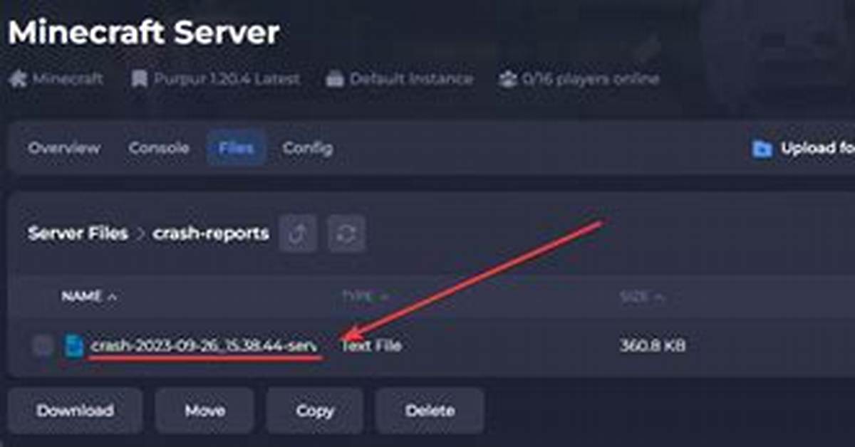 How to Read Minecraft Crash Report