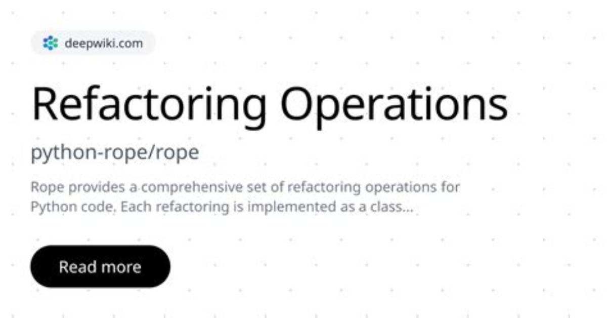 How to Refactor Module Using Python Rope?