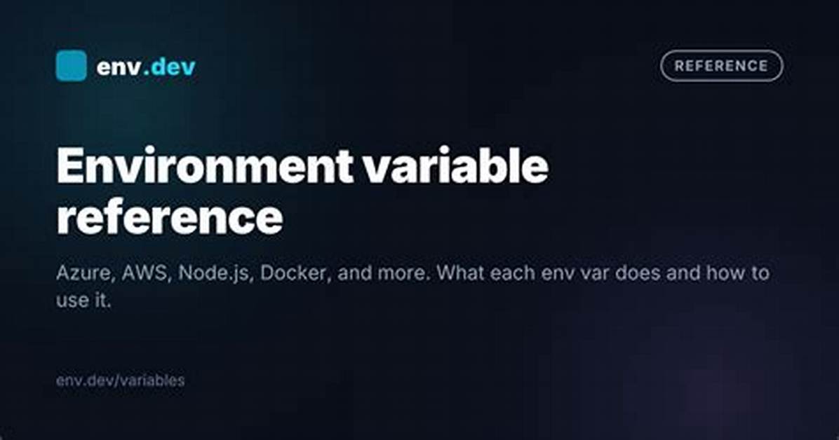 How to Reference Environment Variables From. Env File with Cross-Env?