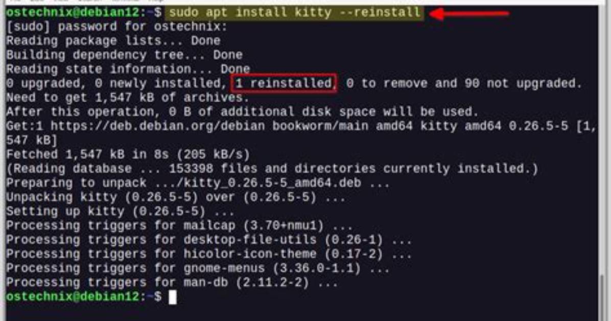 How to Reinstall a Package