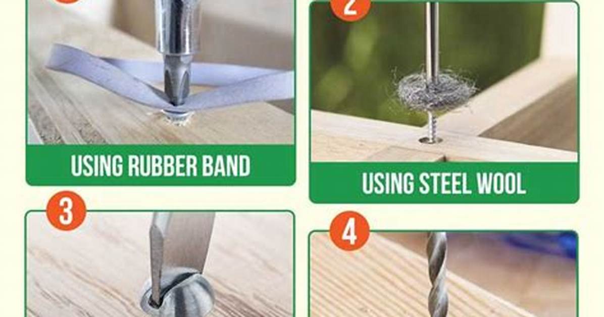 How to Remove a Stripped Screw
