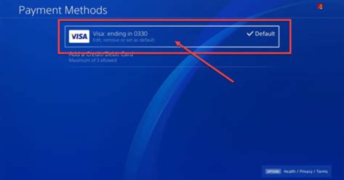 How to Remove Debit Card from Ps4?