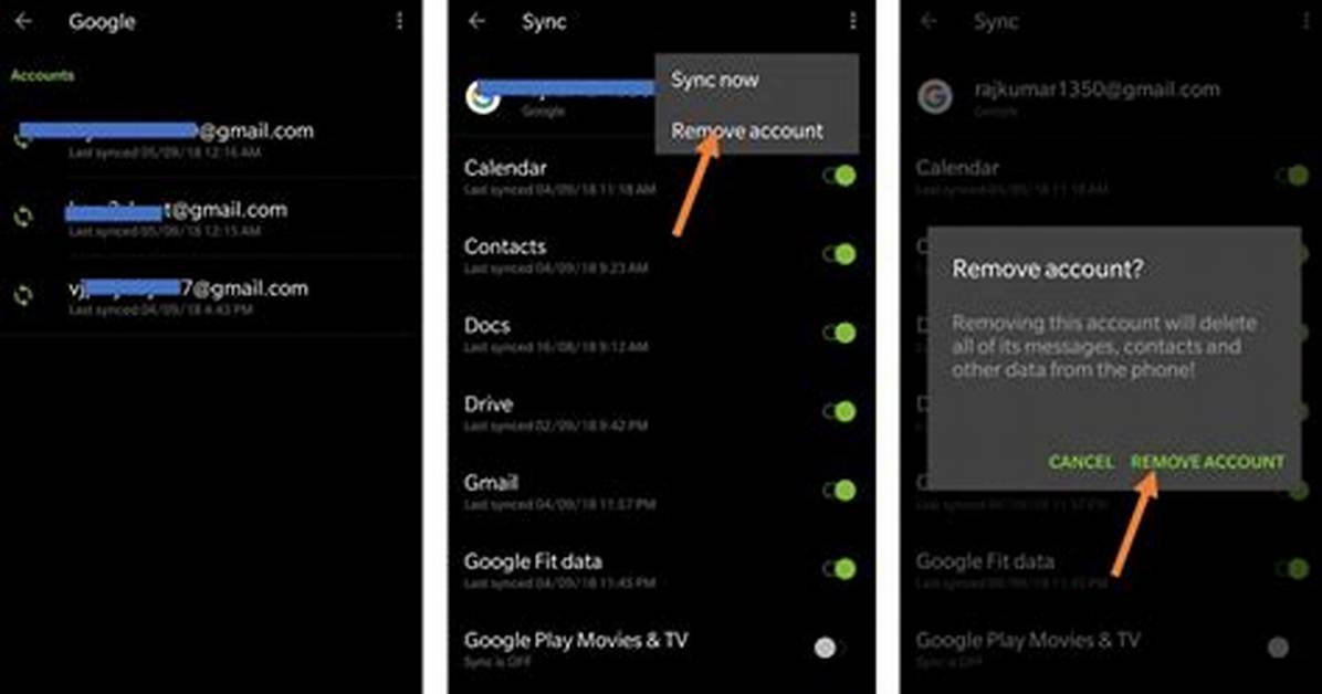 How to Remove Google Account from Android?