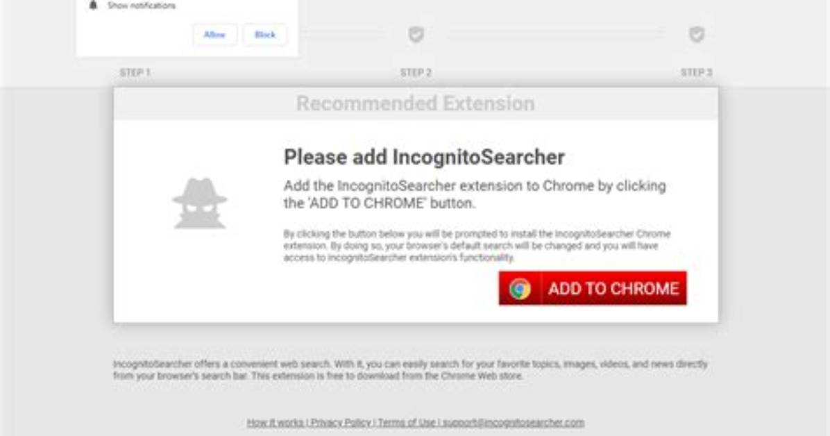 How to Remove Incognitosearcher Browser Plugin?