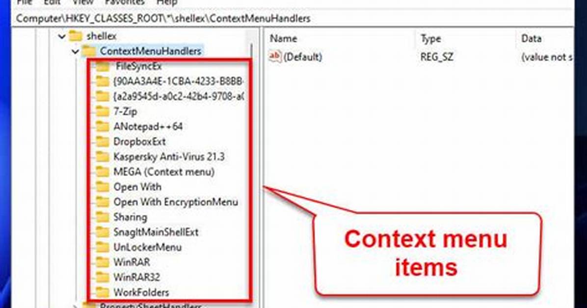 How to Remove Items from the Right Click (Context) Menu in Windows?