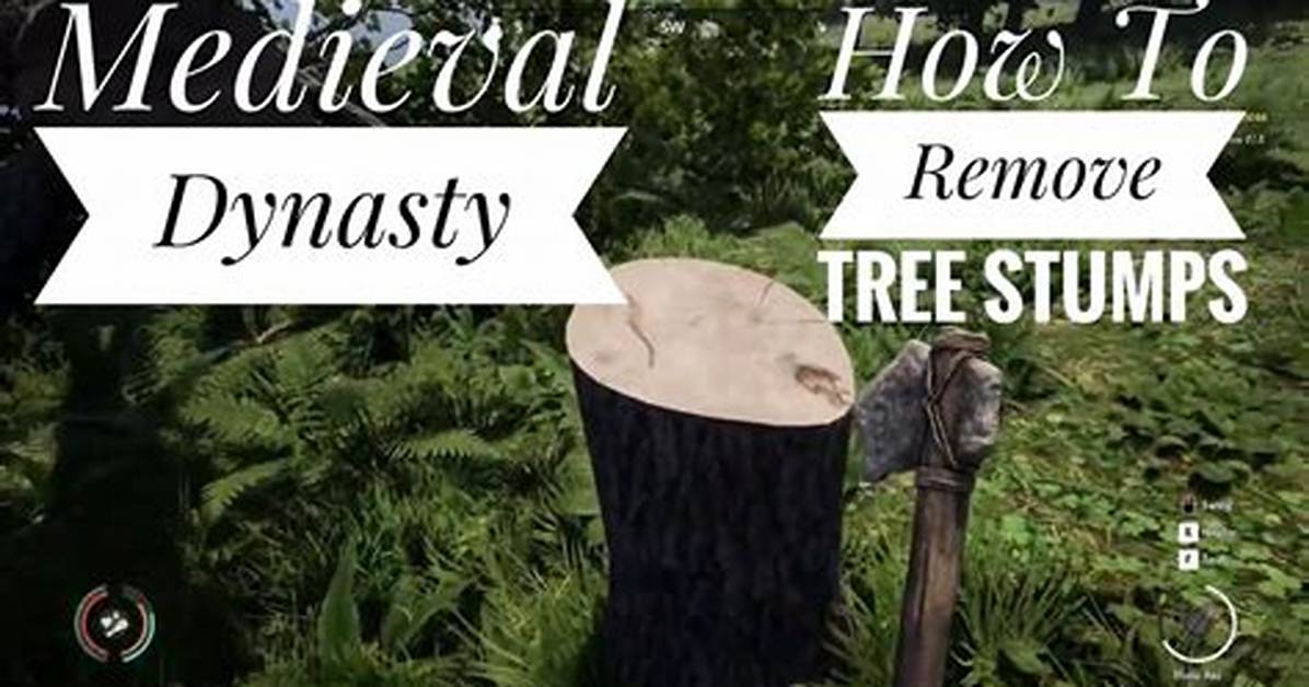 How to Remove Tree Stumps in Medieval Dynasty