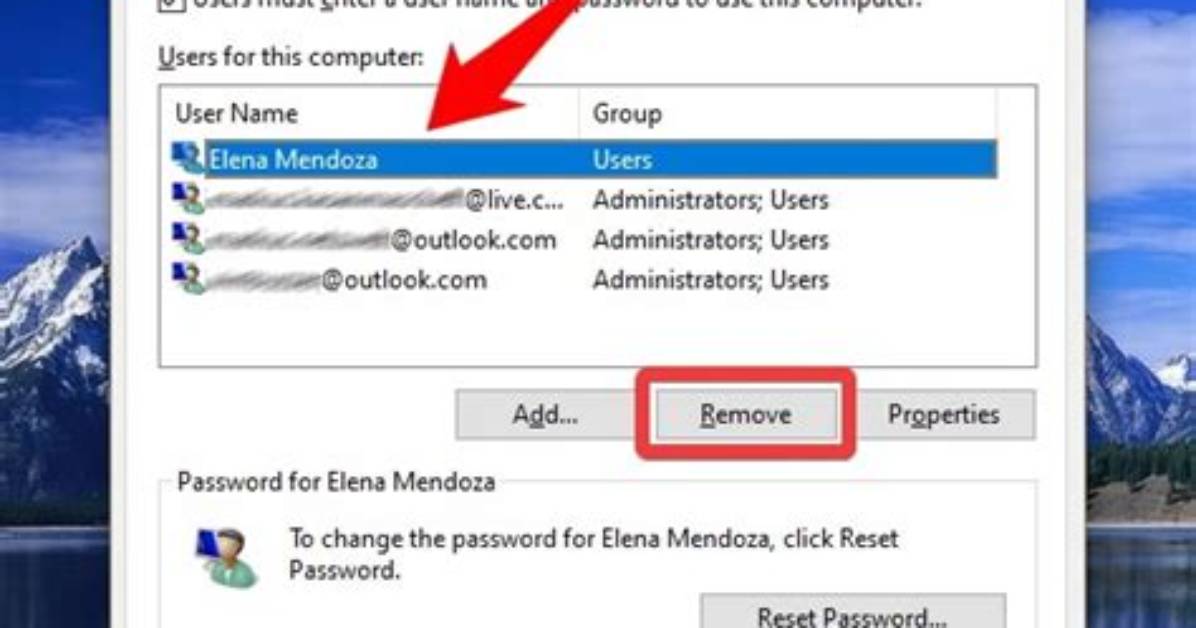 How to Remove User from Windows 10?