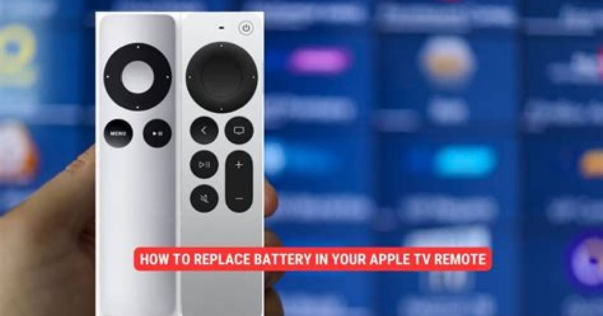 How to Replace Apple Tv Remote Battery