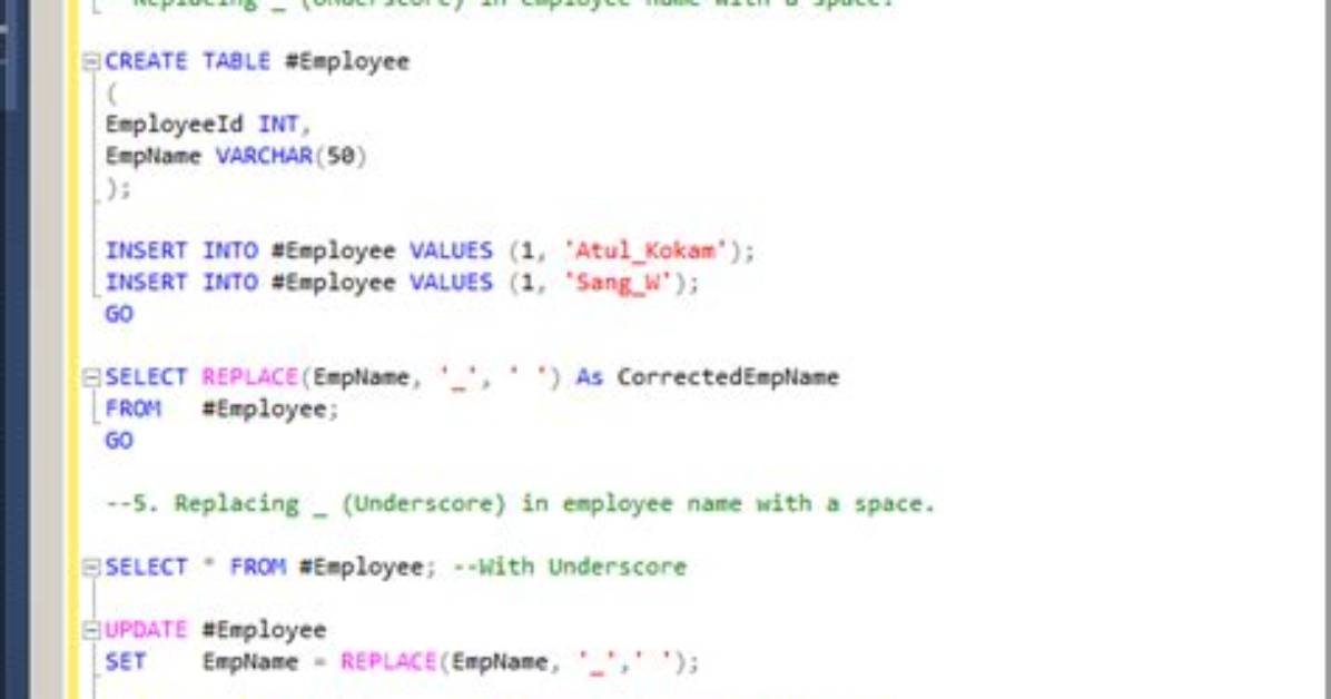 How to Replace Sql Field Value
