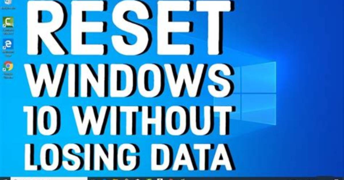 How to Reset Windows 10 Without Losing Data and Apps?