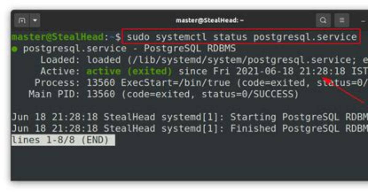 How to Restart Postgresql
