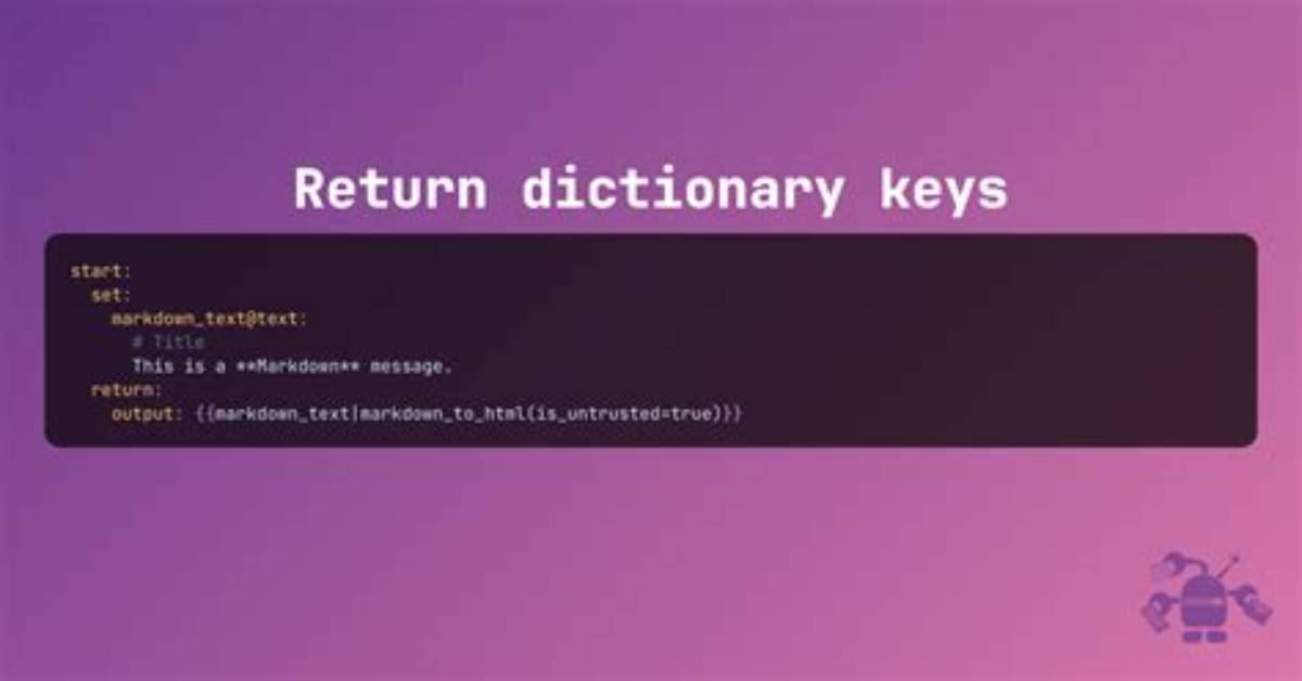 How to Return Dictionary Keys as a List in Python?