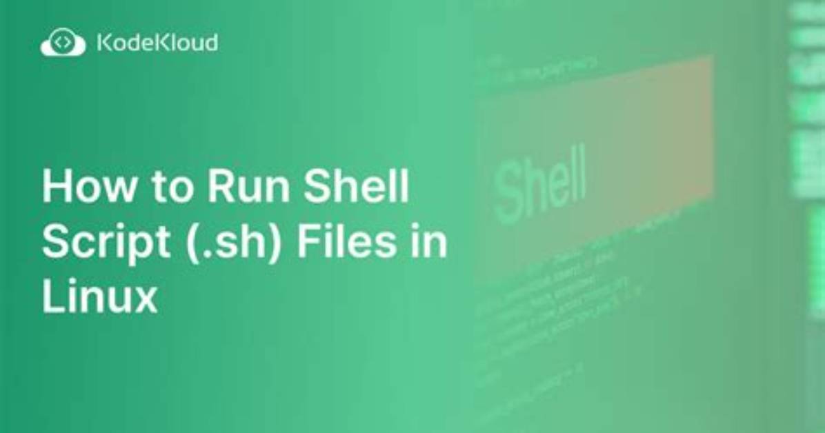 How to Run a Shell Script on a Unix Console or Mac Terminal?