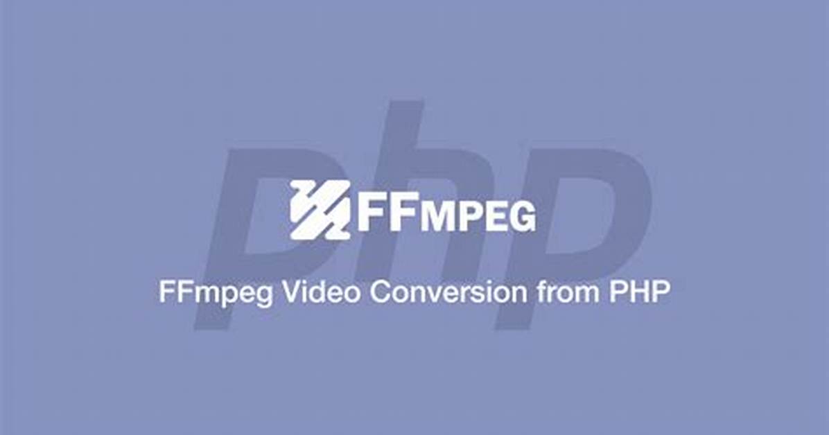 How to Run Ffmpeg Command in Php
