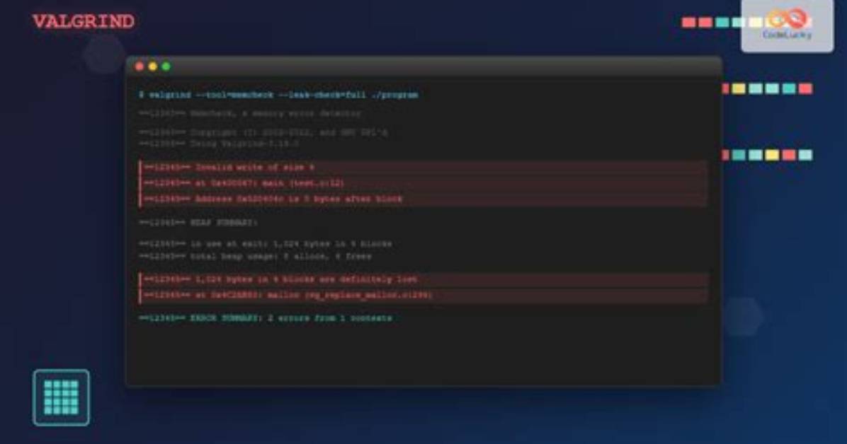 How to Run Valgrind with Basic C Example?