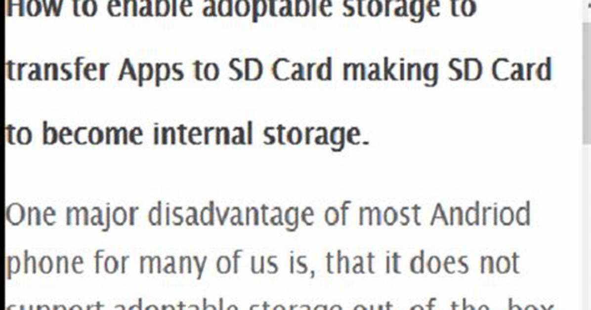 How to Save Apps to Sd Card on Android?
