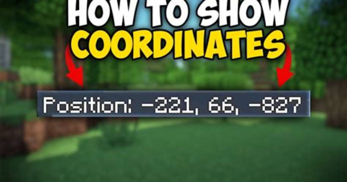 How to Save Coordinates in Minecraft