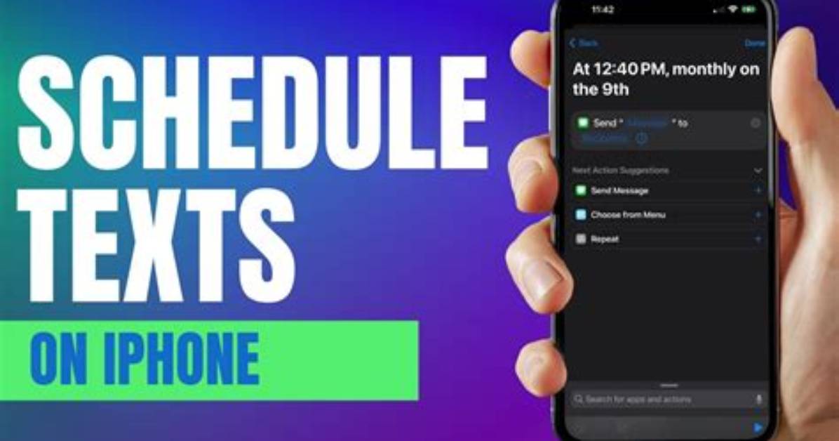 How to Schedule a Text Message on Iphone