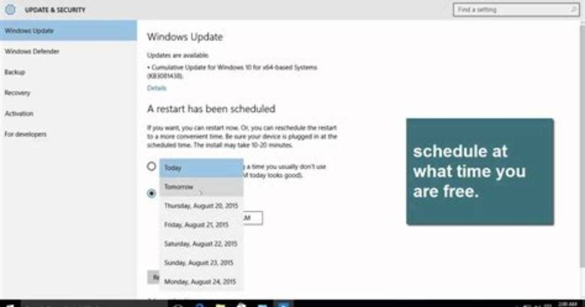 How to Schedule Windows 10 Updates?