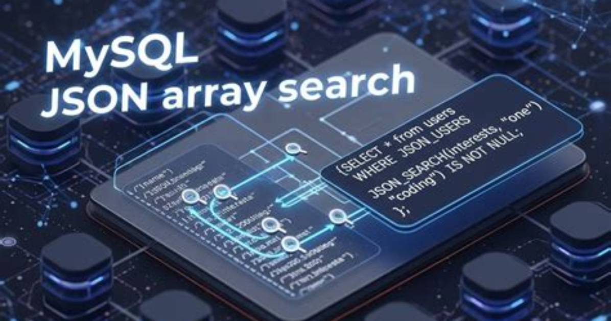How to Search Json Array in Mysql?