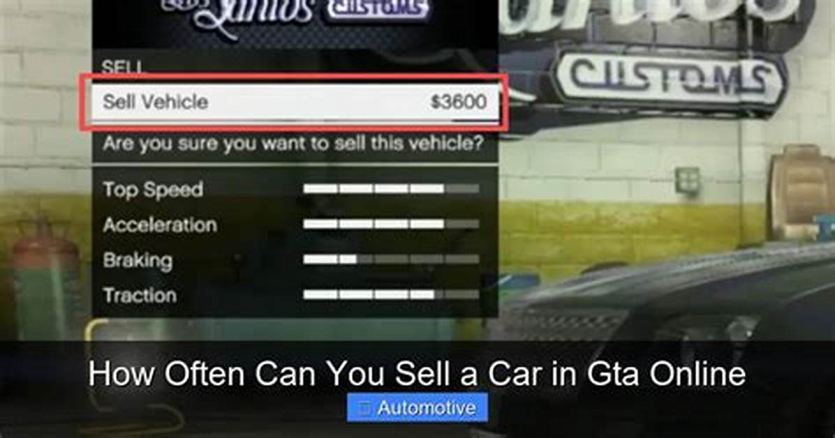 How to Sell a Car on Gta 5 Online