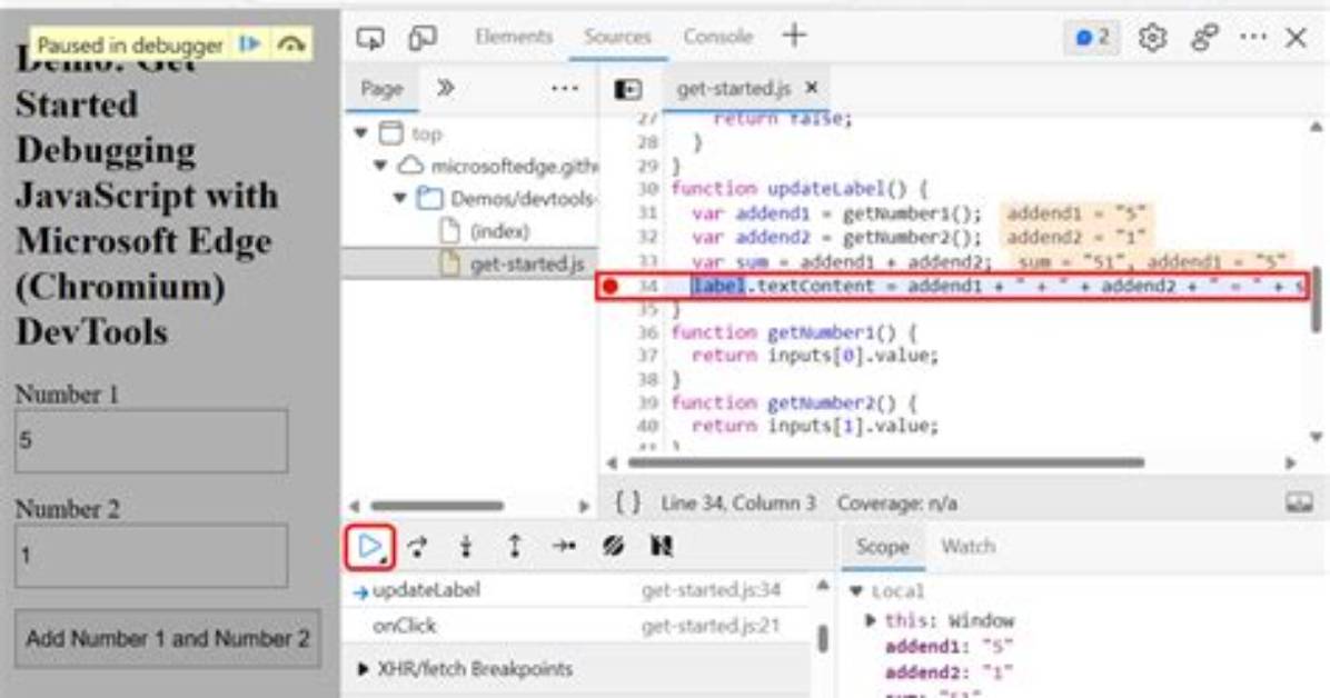 How to Set a Javascript Breakpoint from Code in Chrome?