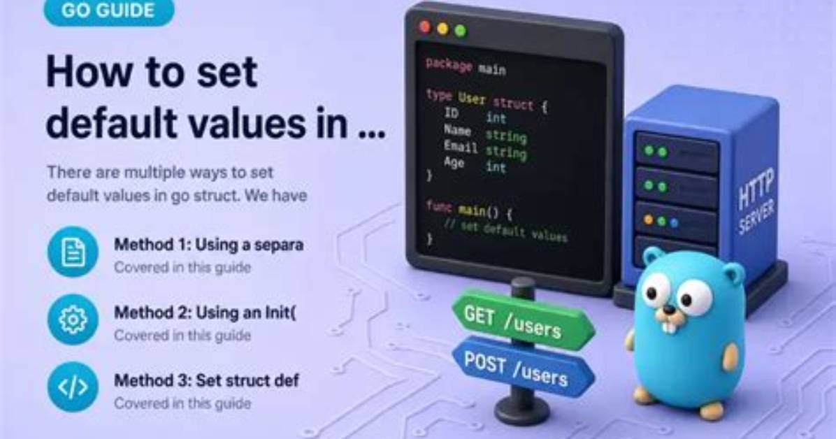 How to Set Default Values in Go Structs
