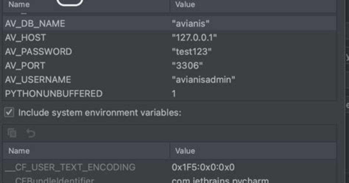 How to Set Environment Variables in Pycharm?