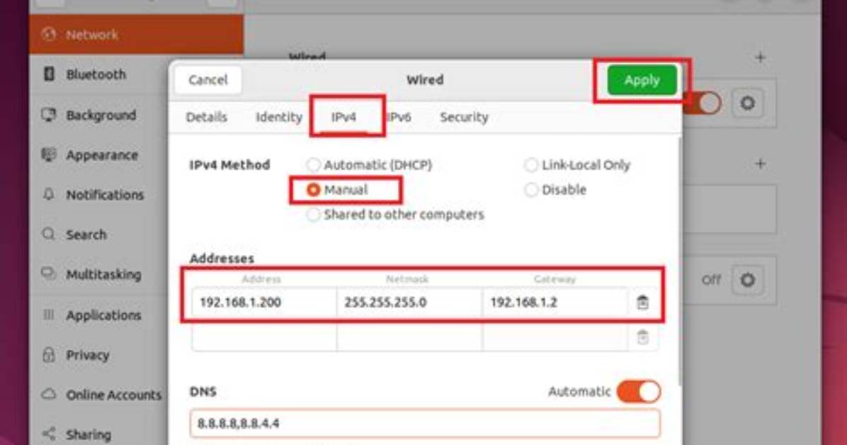 How to Setup Static Ip in Ubuntu Server 12.04?