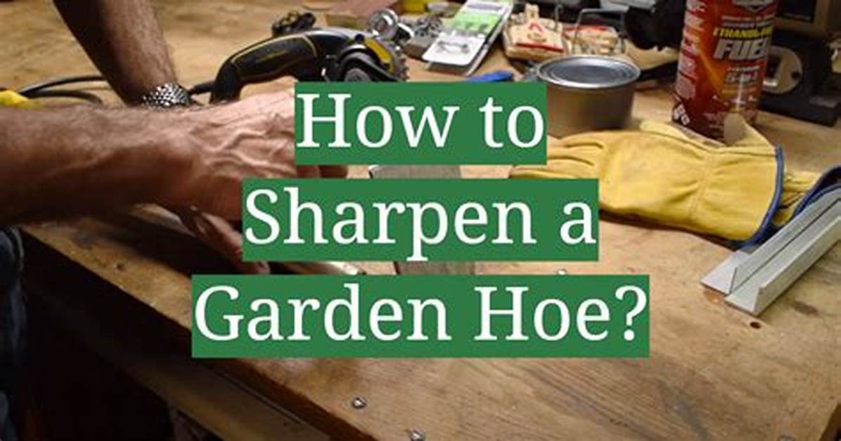 How to Sharpen a Hoe