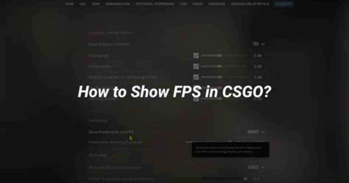 How to Show Fps Csgo