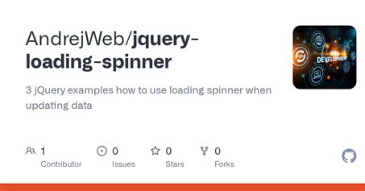 How to Show Loading Spinner in jQuery?