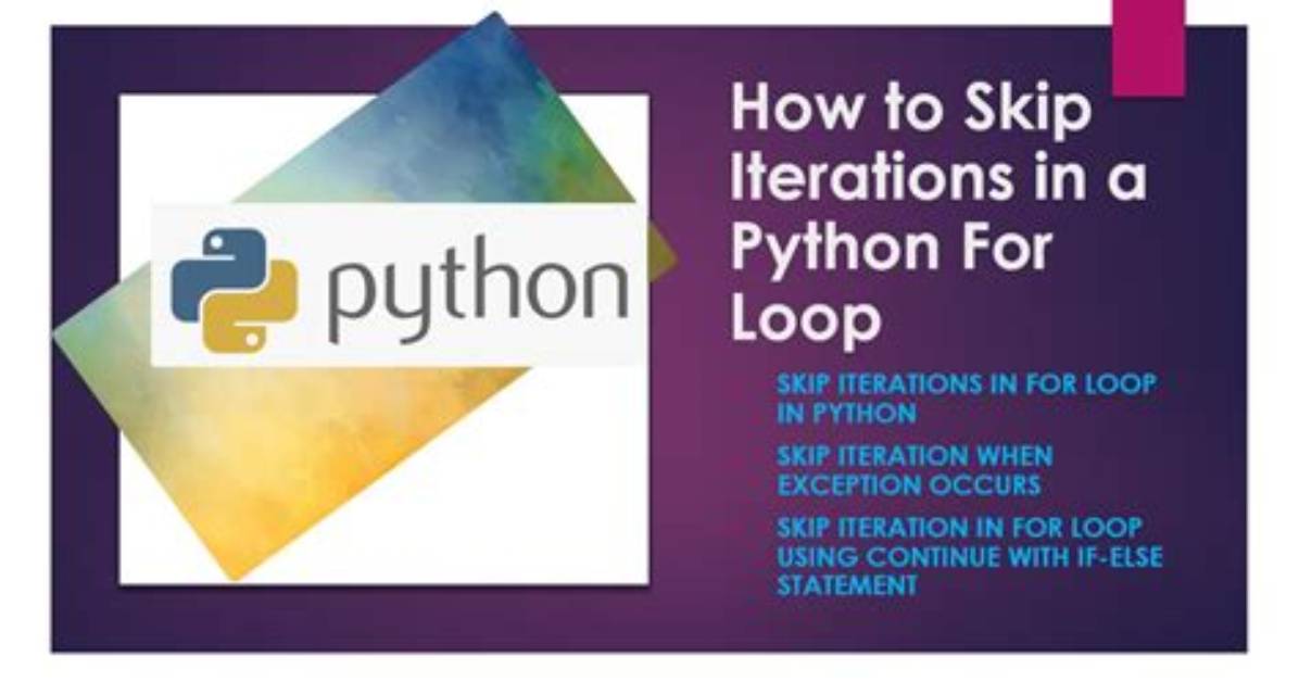 How to Skip Iterations in a Loop?