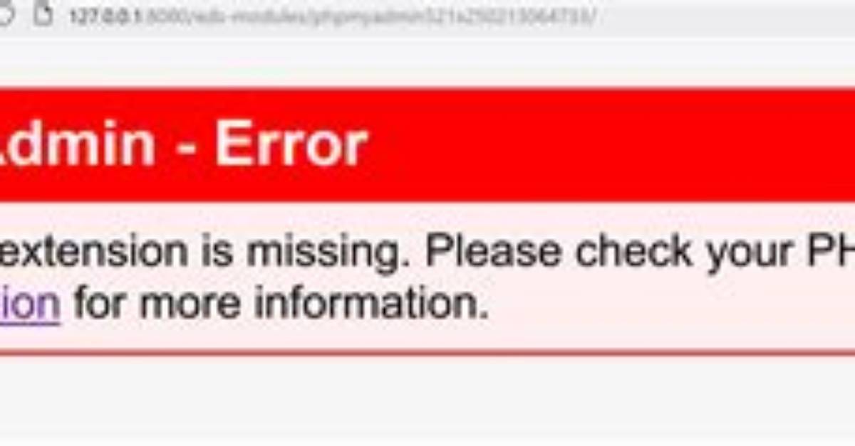 How to Solve This Phpmyadmin Error in Ubuntu 19.10?