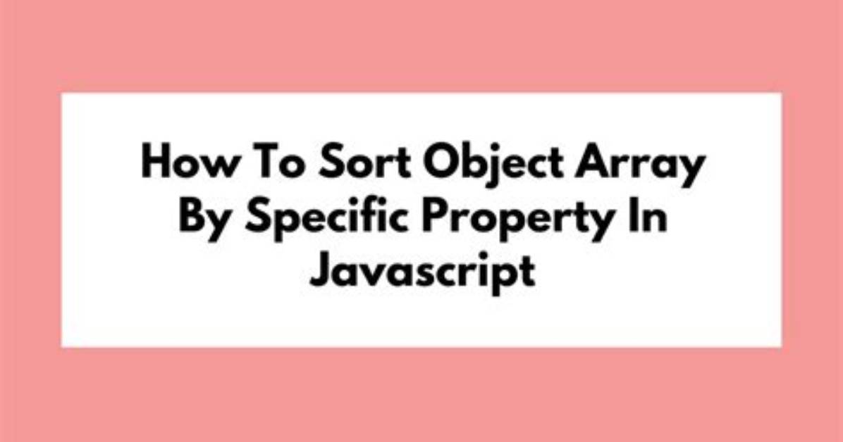 How to Sort an Object Array by Date Property?
