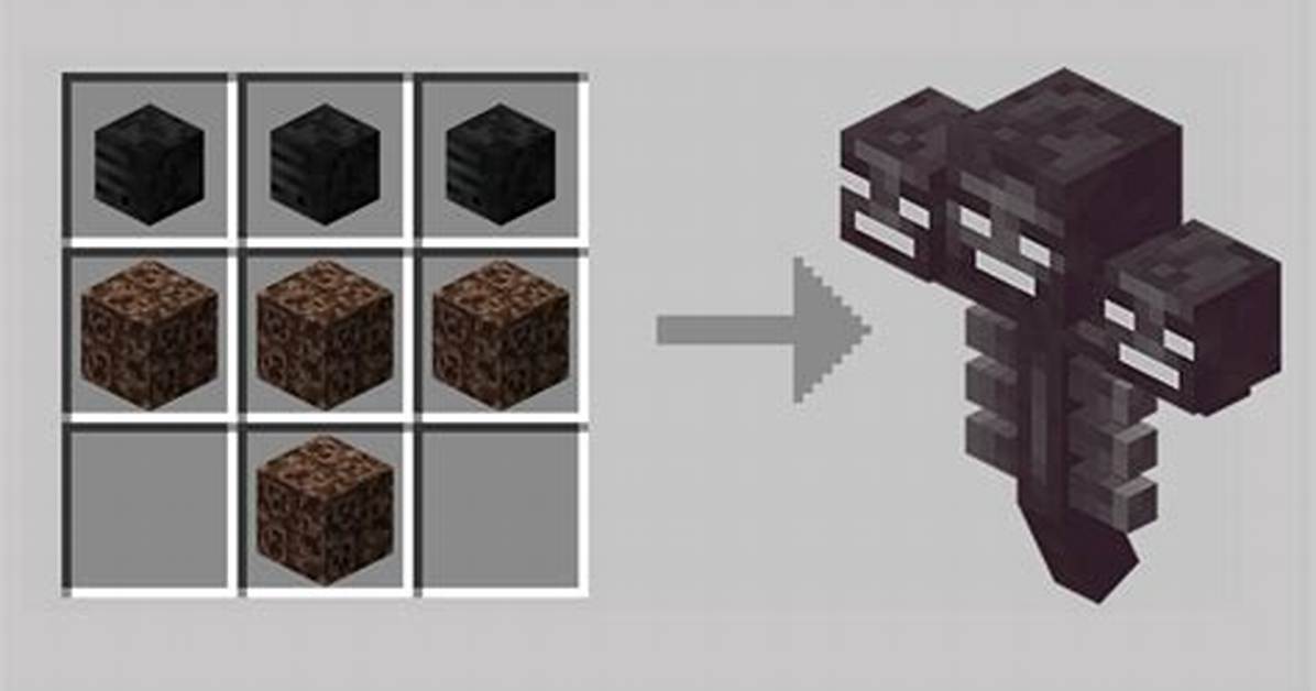 How to Spawn the Wither in Minecraft Pe