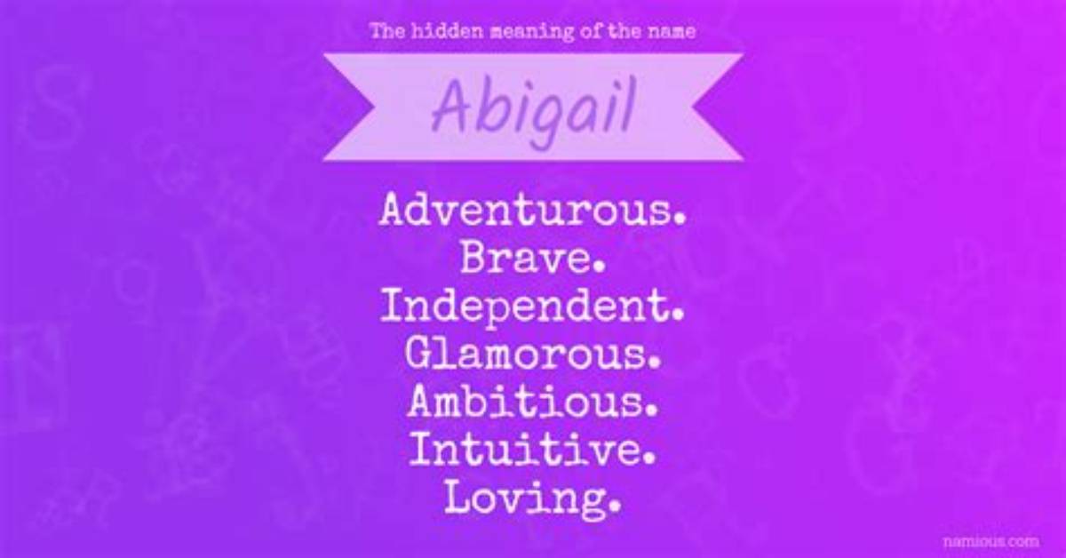 How to Spell Abigail?