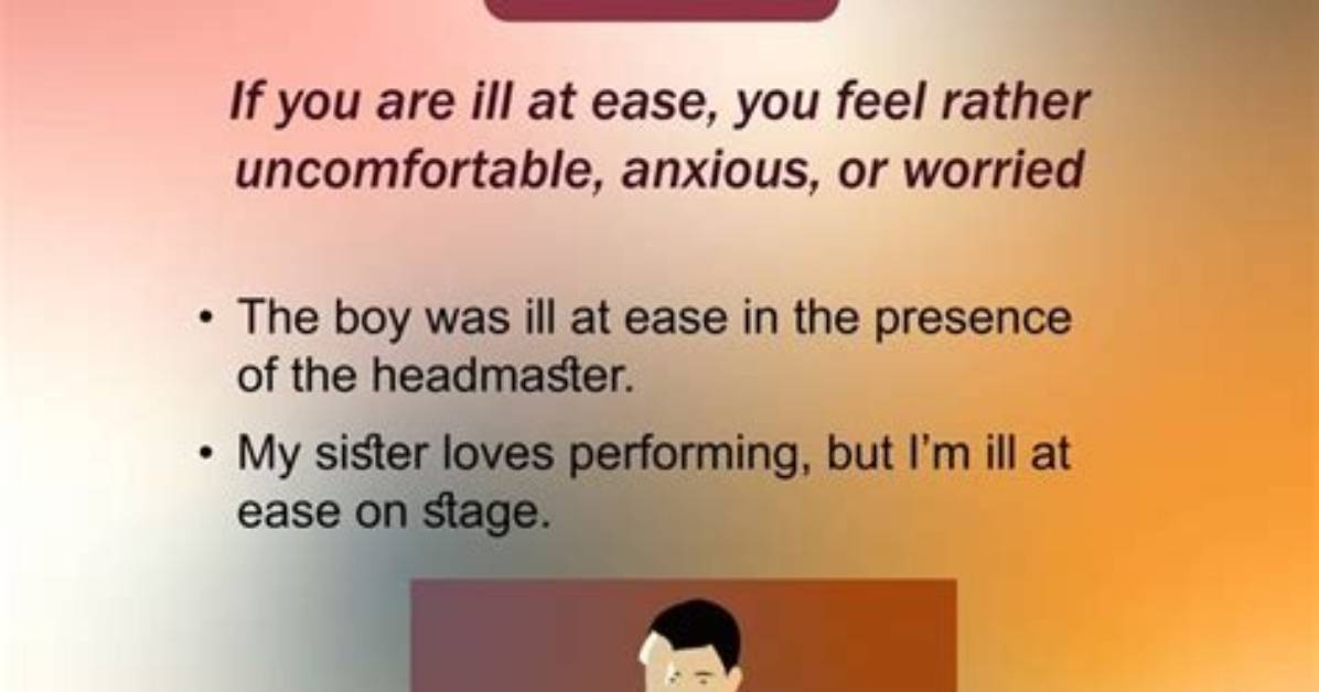 How to Spell Ill at Ease?