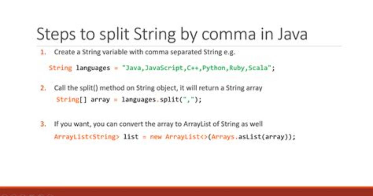 How to Split a Comma-Separated String?