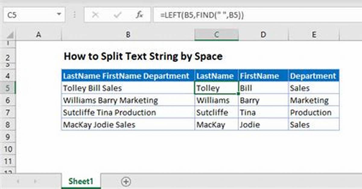 How to Split a String by Space