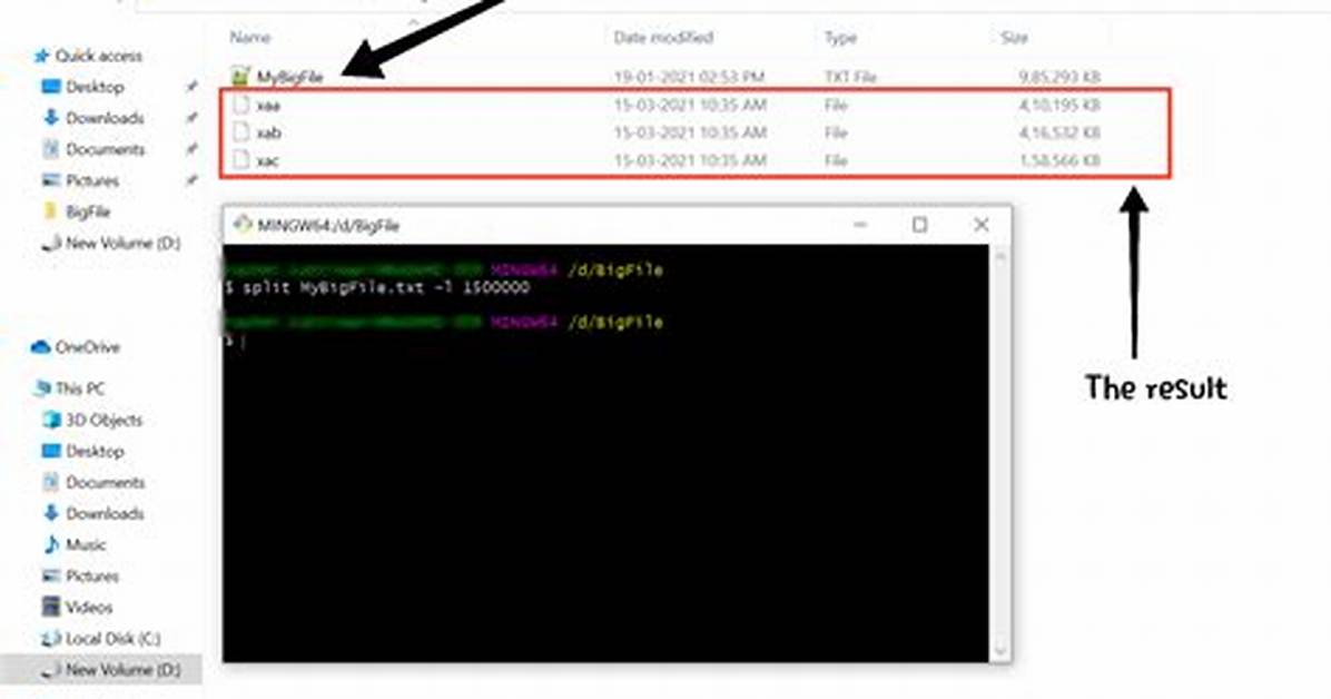 How to Split Large Text File in Windows?