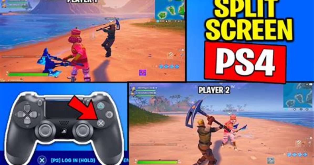 How to Split Screen on Ps4 Fortnite