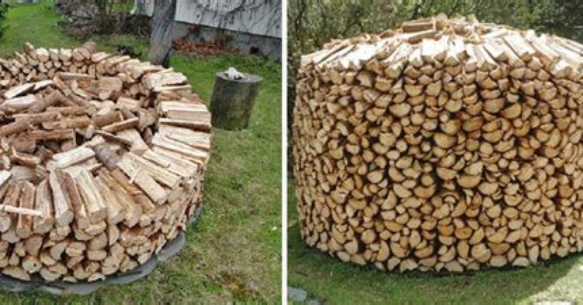 How to Stack Wood in a Circle?
