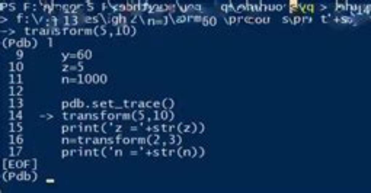 How to Step Through Python Code to Help Debug Issues?