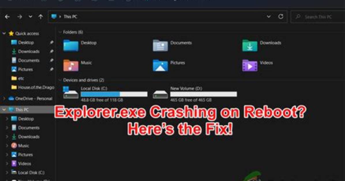 How to Stop Explorer. Exe from Crashing