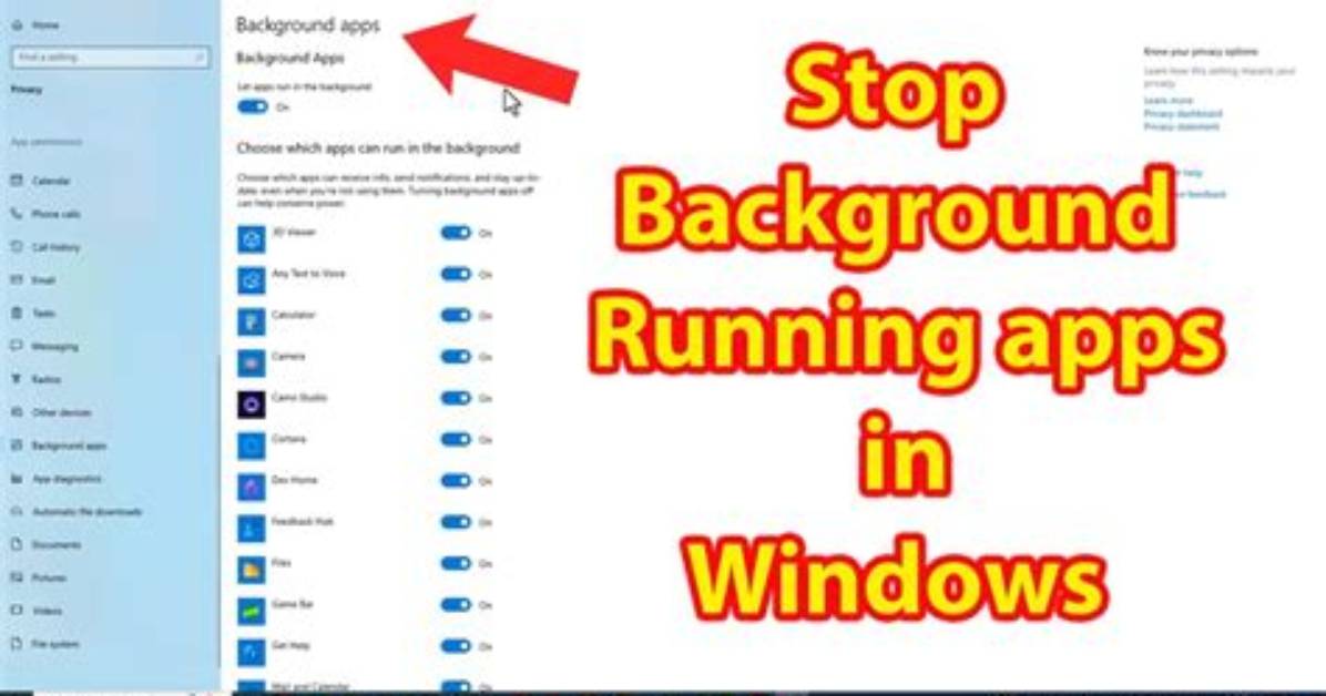 How to Stop Programs from Running in the Background Windows 7?