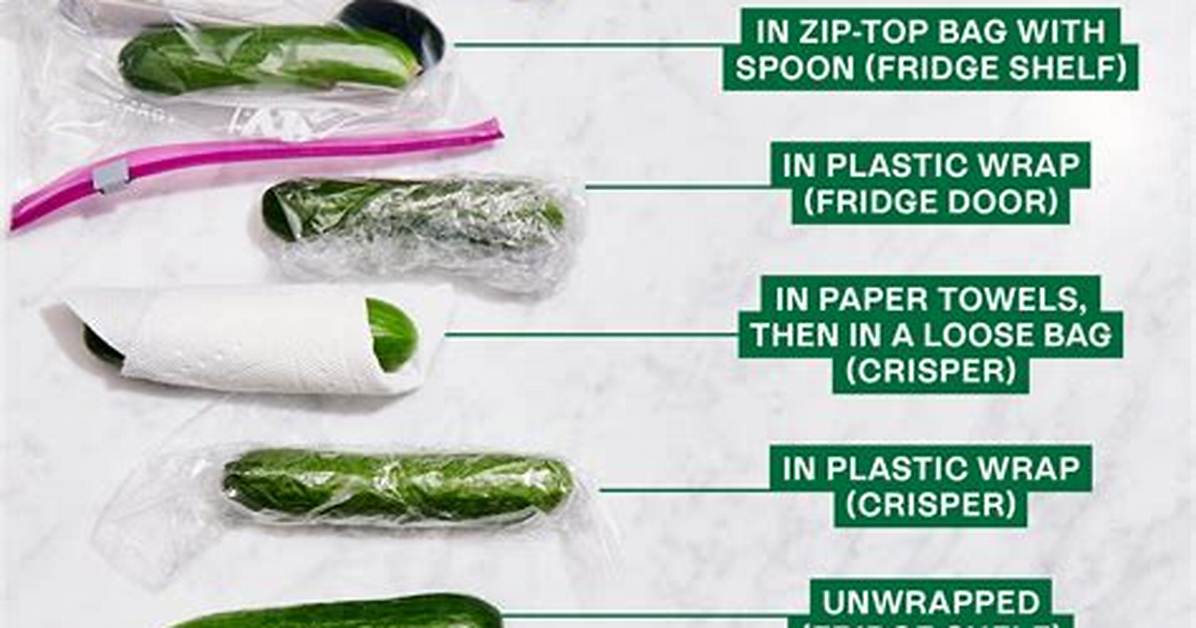 How to Store Cucumbers