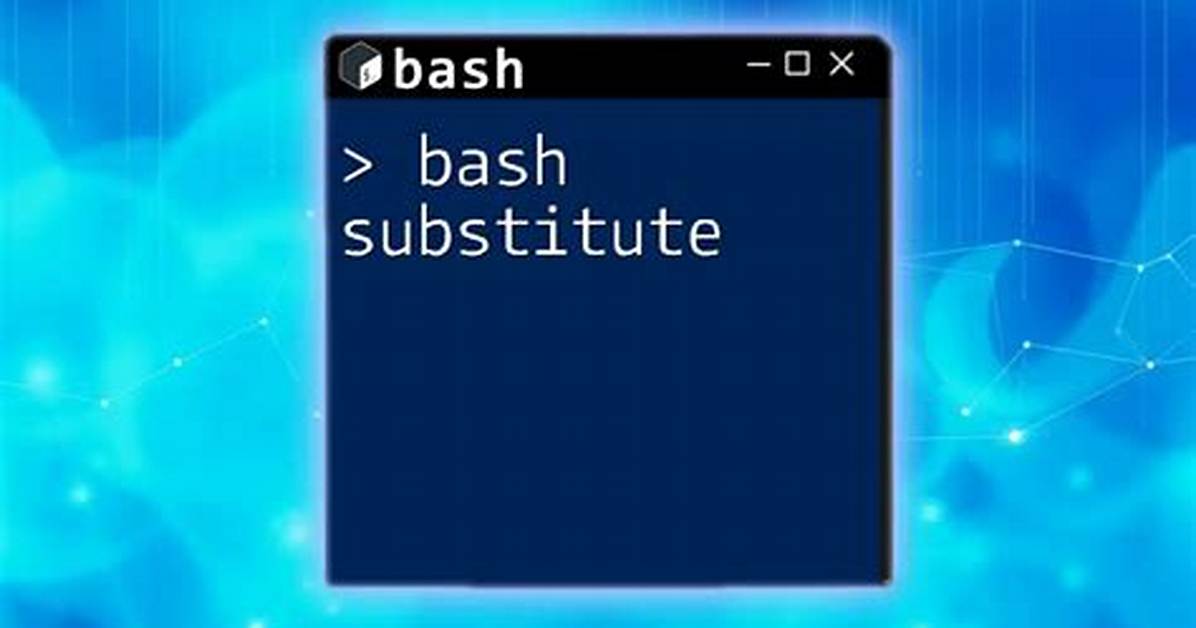 How to Substitute Expression Globally with Bash Bracket Substitution Syntax?