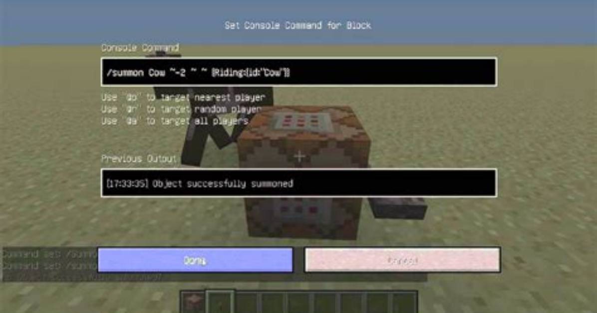 How to Summon a Command Block in Minecraft